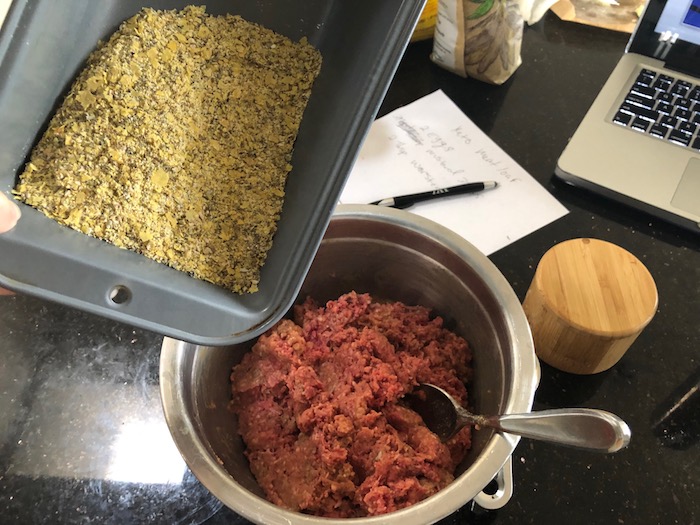 Keto meat loaf